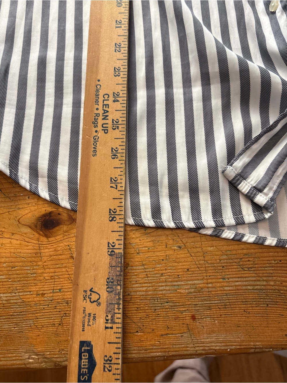T Tahari Women's 3X Gray White Stripe Button Down Blouse Cap Sleeve Plus - Picture 7 of 9